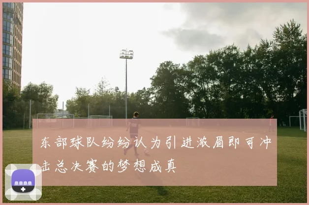 东部球队纷纷认为引进浓眉即可冲击总决赛的梦想成真